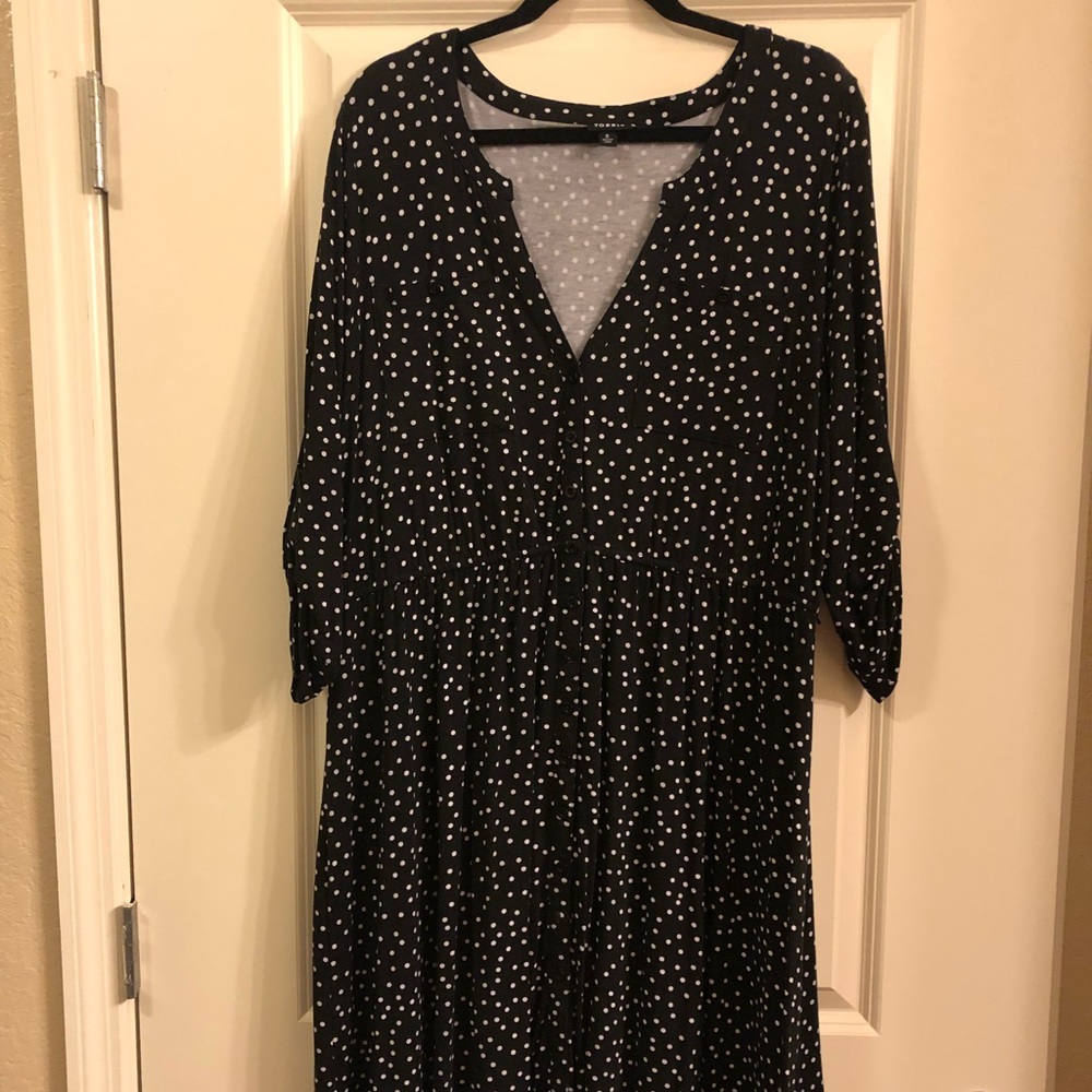 Torrid Size 2 Polka Dot Shirtdress